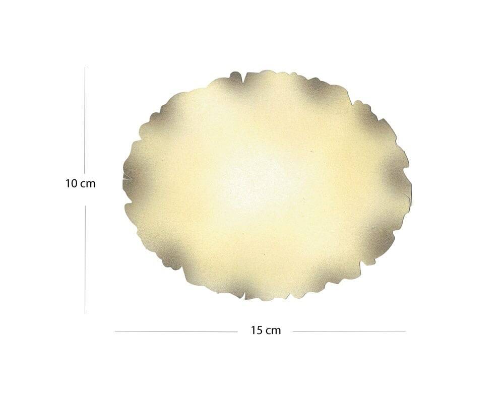 Illumination and Miniature Paper Cream Color, Starch Pudding Oval 10-15 cm