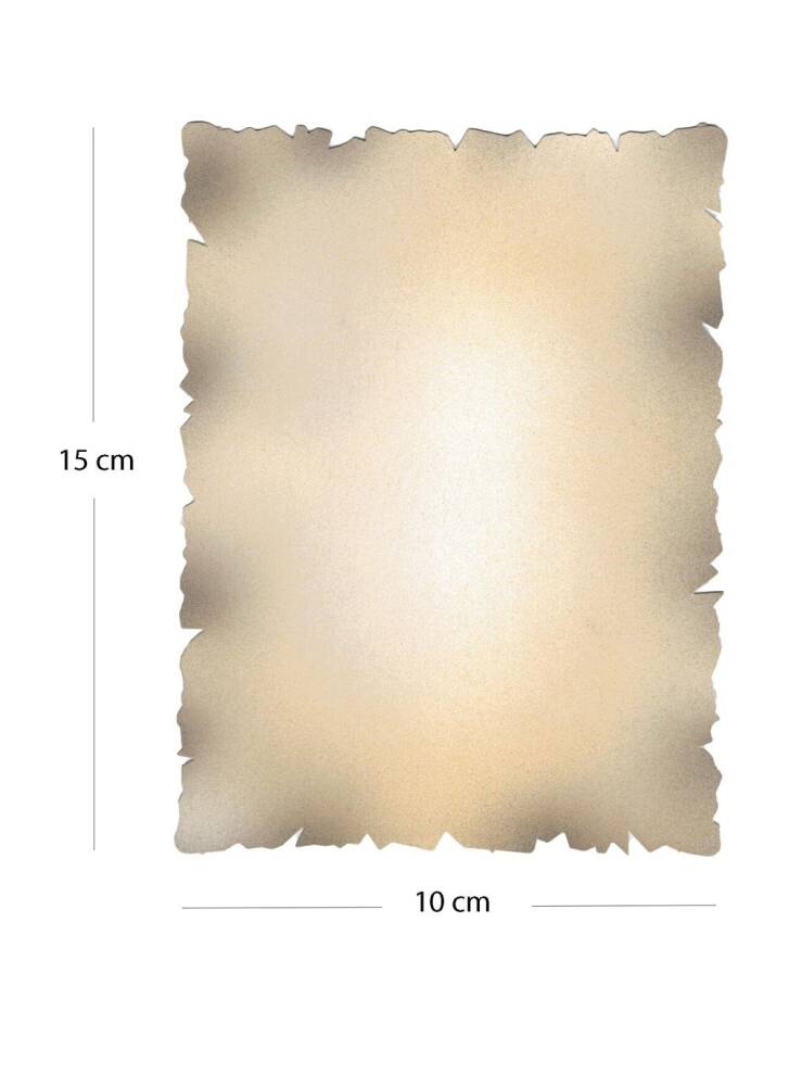 Illumination and Miniature Paper Cream Color, Starch, Rectangular, 15-10 cm