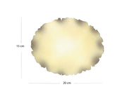 Illumination and Miniature Paper Cream, Starch Ahar Oval 15-20 cm