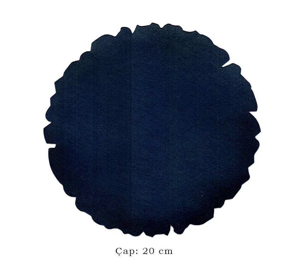 Illumination and Miniature Paper Dark Blue, Starch, Round 20 cm