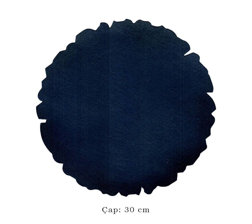 Illumination and Miniature Paper Dark Blue, Starch, Round 30 cm
