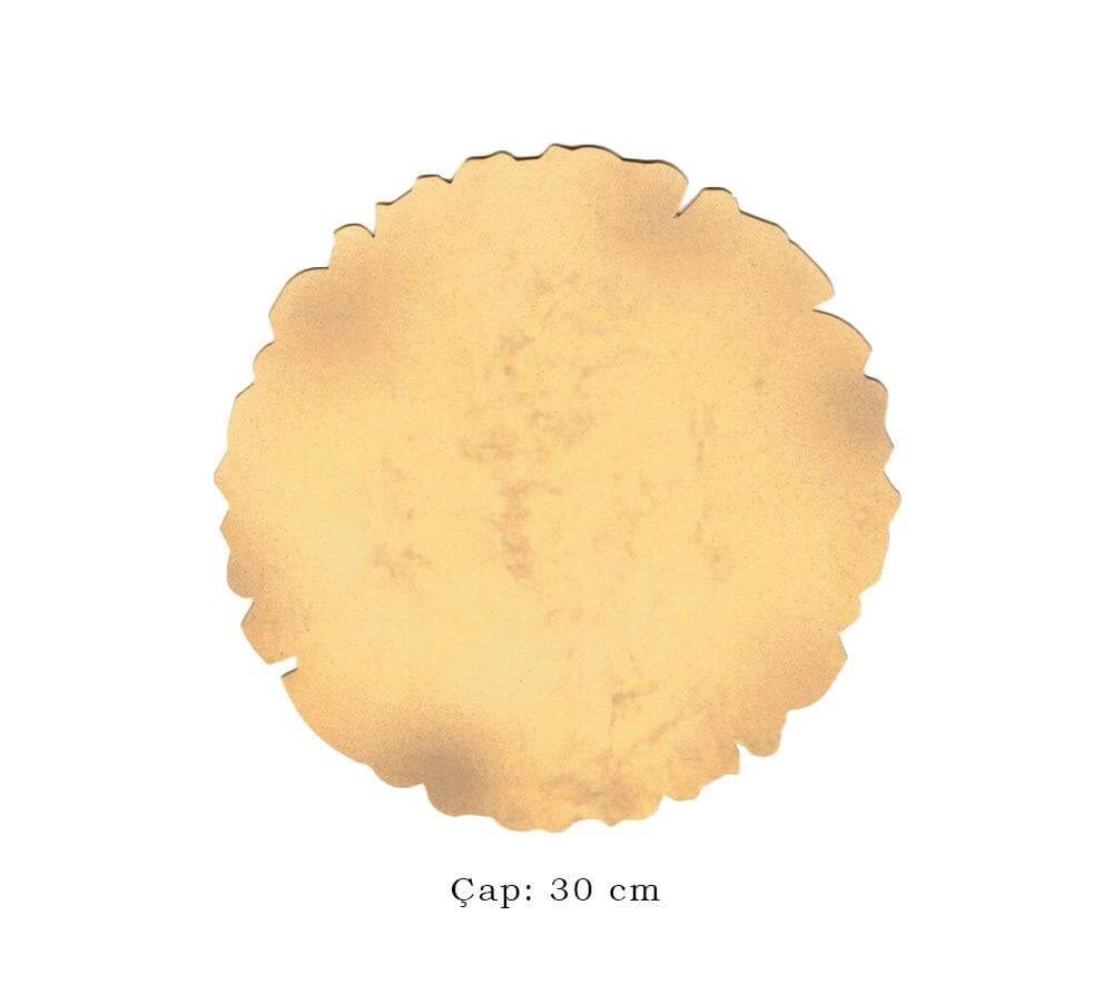 Illumination and Miniature Paper with Marble Pattern, Starch Ahar , Round 30 cm