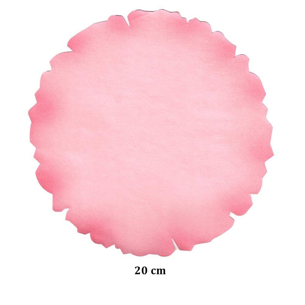 Illumination and Miniature Paper Pink Starch Ahar Round 20 cm