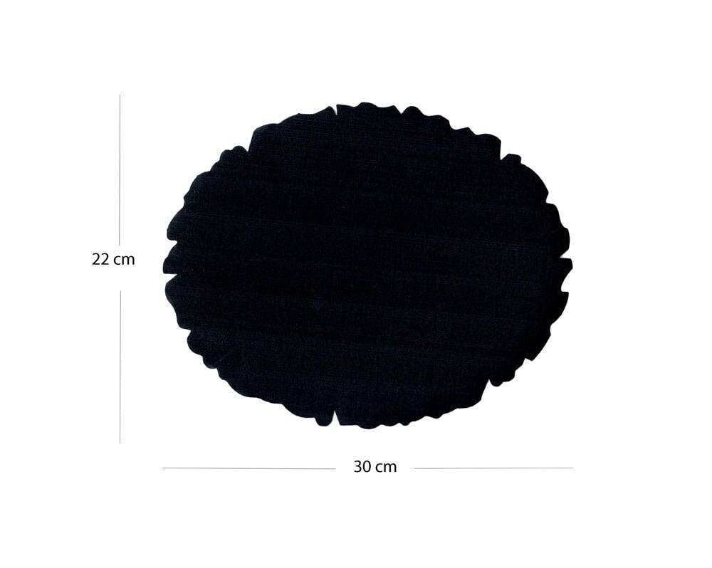 Illumination and Miniature Paper Black, Starch, Oval 22-30 cm