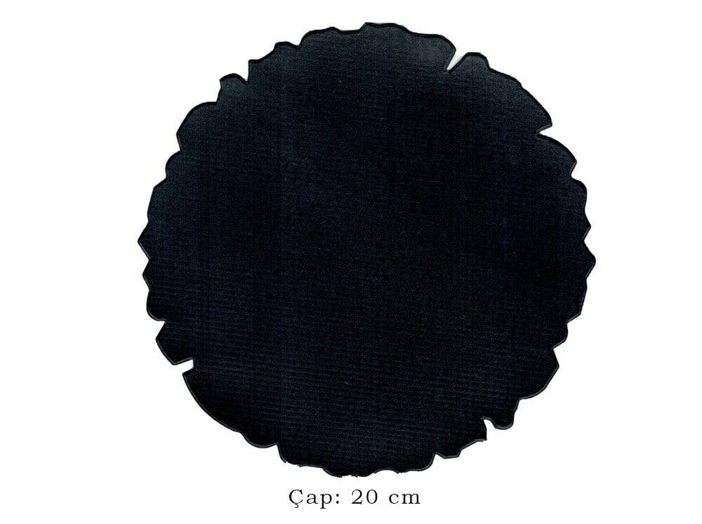 Illumination and Miniature Paper Black, Starch, Round 20 cm
