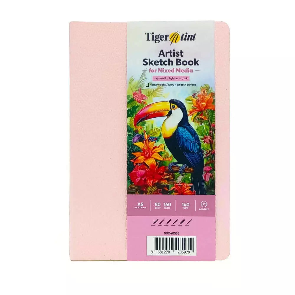 Tigertint Soft Kapak Defter 140gr A5 80yp. Şeker Pembe