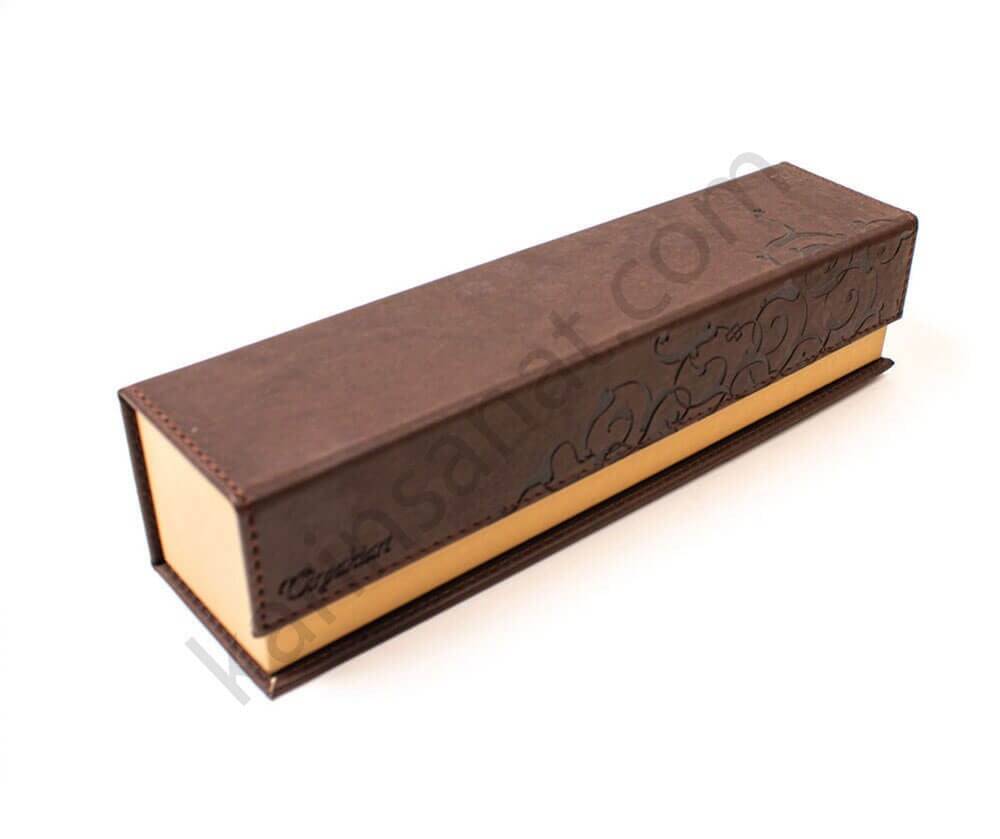 Tiryaki Art Imitation Leather Pen Holder Large Brown