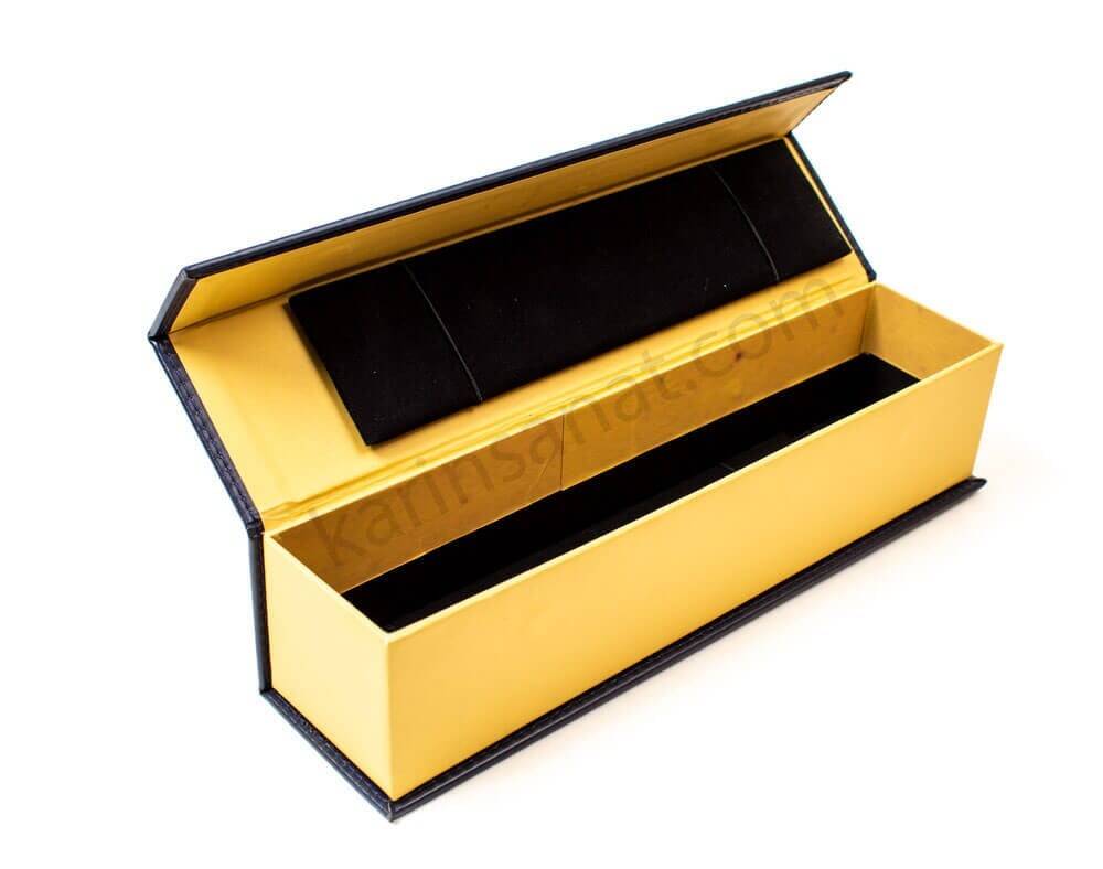 Tiryaki Art Imitation Leather Pen Holder Large Navy Blue