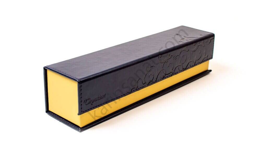 Tiryaki Art Imitation Leather Pen Holder Large Navy Blue