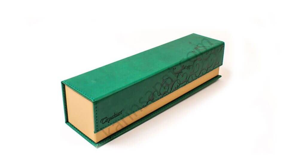 Tiryaki Art Imitation Leather Pen Holder Large Green