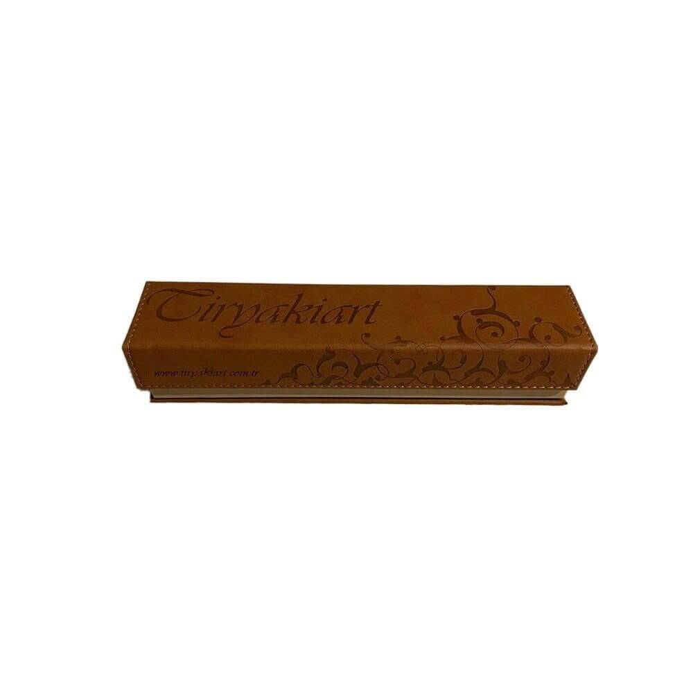 Tiryaki Art Imitation Leather Pen Holder Medium Size Tan