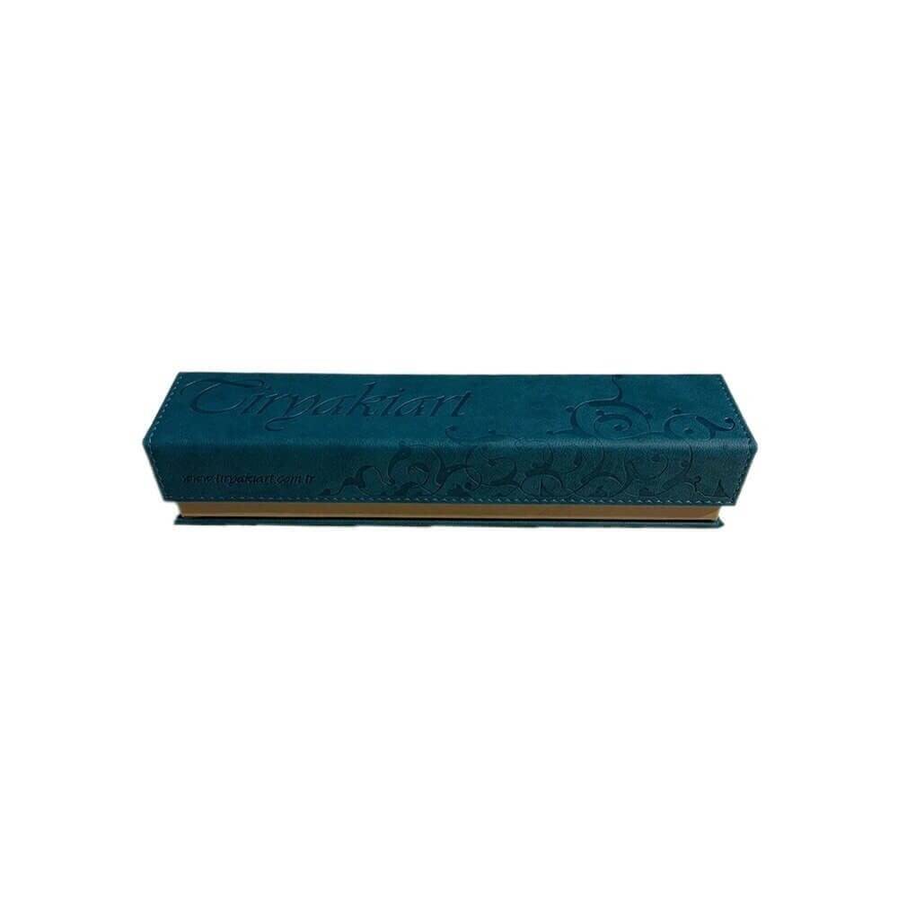 Tiryaki Art Imitation Leather Pen Holder Medium Turquoise