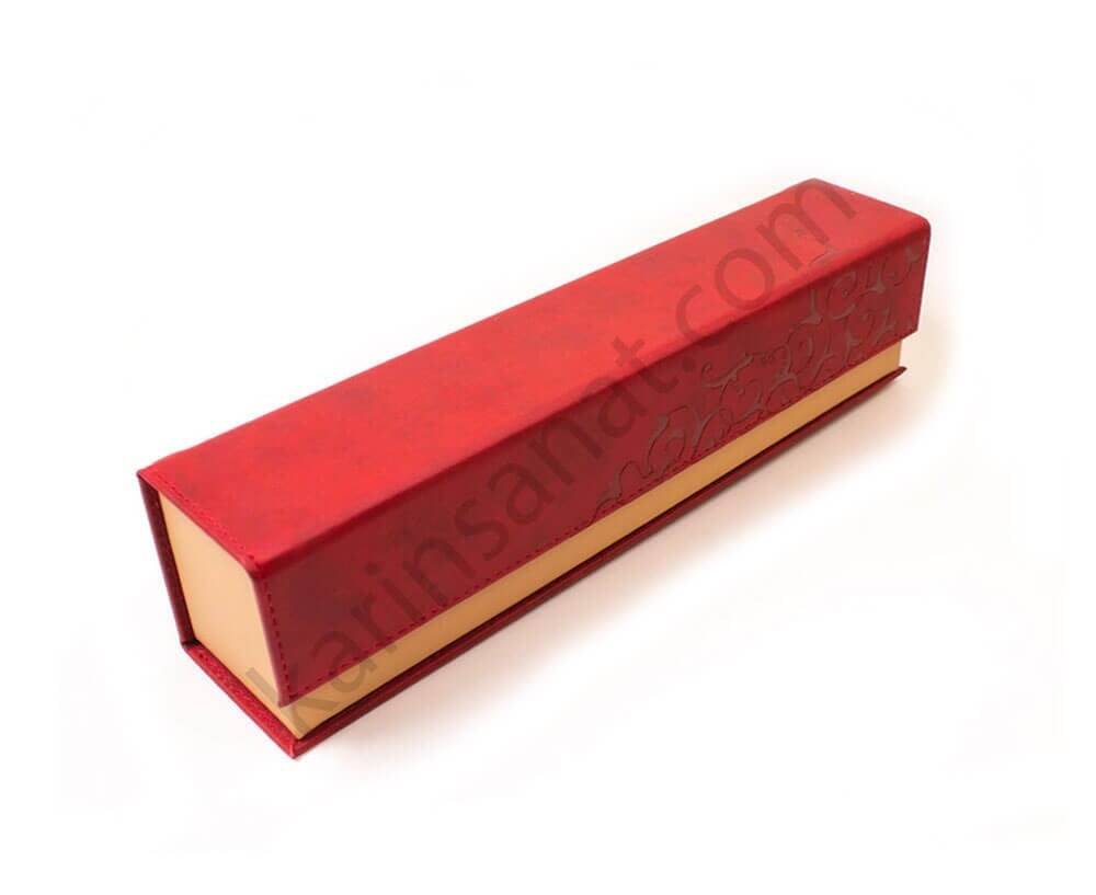Tiryaki Art Imitation Leather Pen Holder XL Size Red