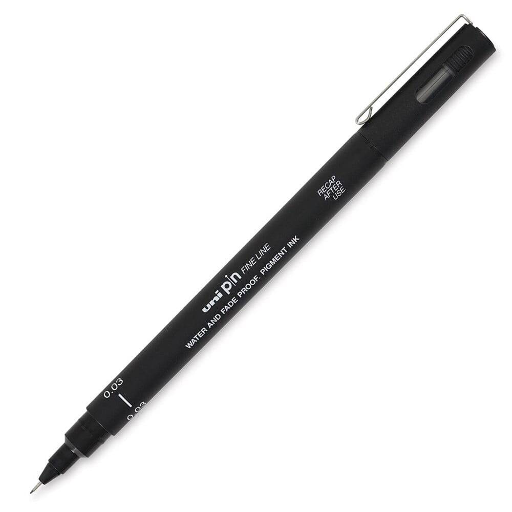 Uni-Ball Pin Fine Line Teknik Çizim Kalemi 0.03 mm Siyah