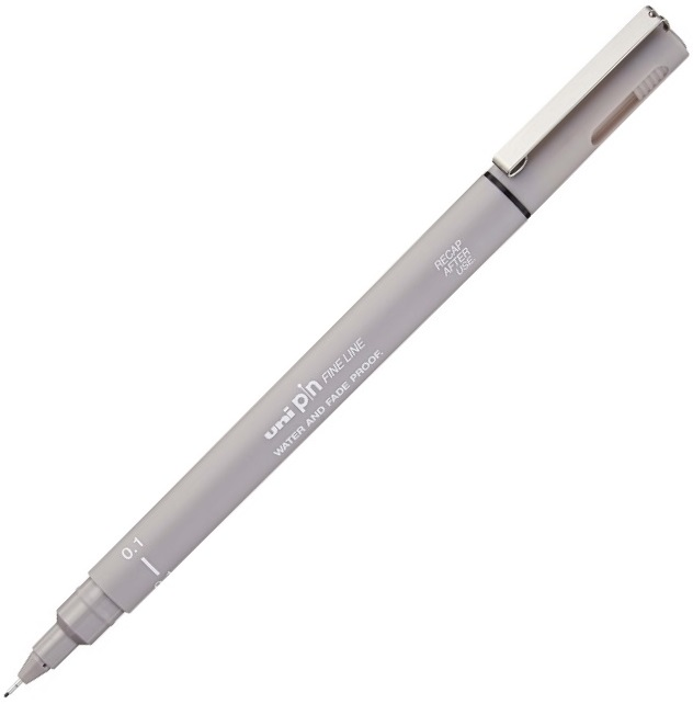 Uni-Ball Pin BR-200 Brush Fırça Uçlu Kalem A. Gri