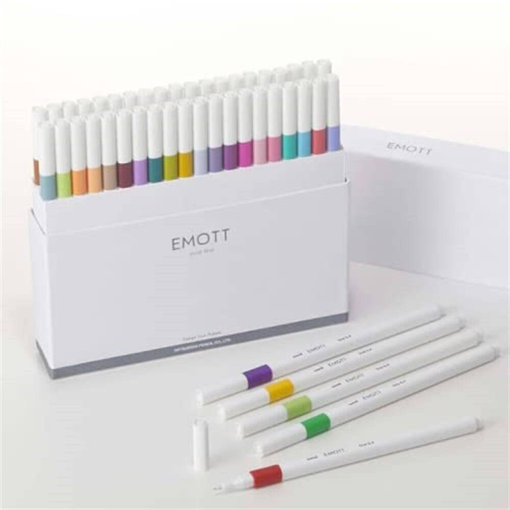 Uni Fineliner Emott Keçeli Kalem Seti 40lı