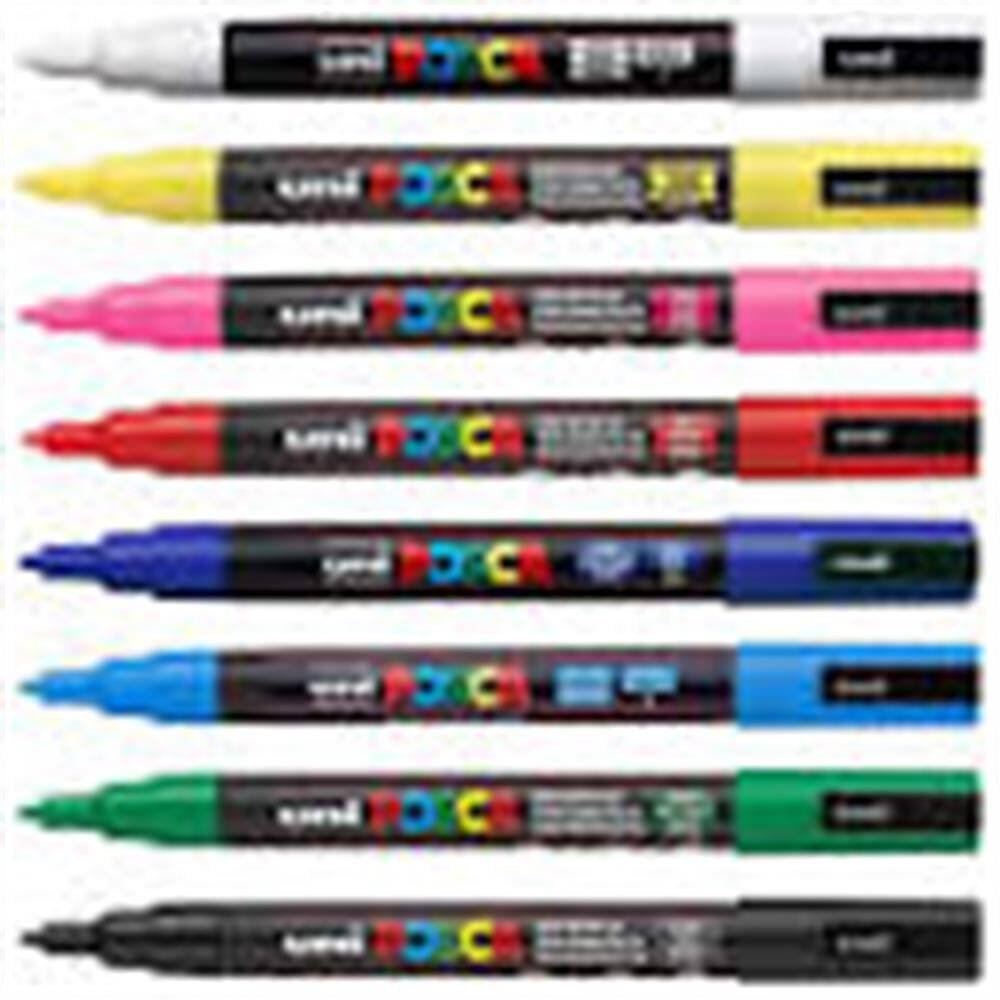 Uni Posca PC-3M 0.9-1.3 mm 8li Anarenkler