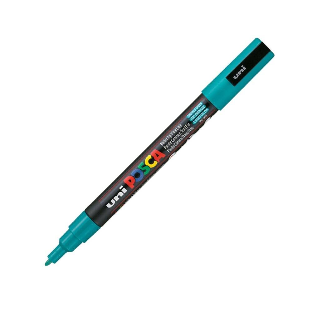 Uni Posca Pc-3M Boyama Markörü 0.9-1.3 mm Zümrüt Yeşili