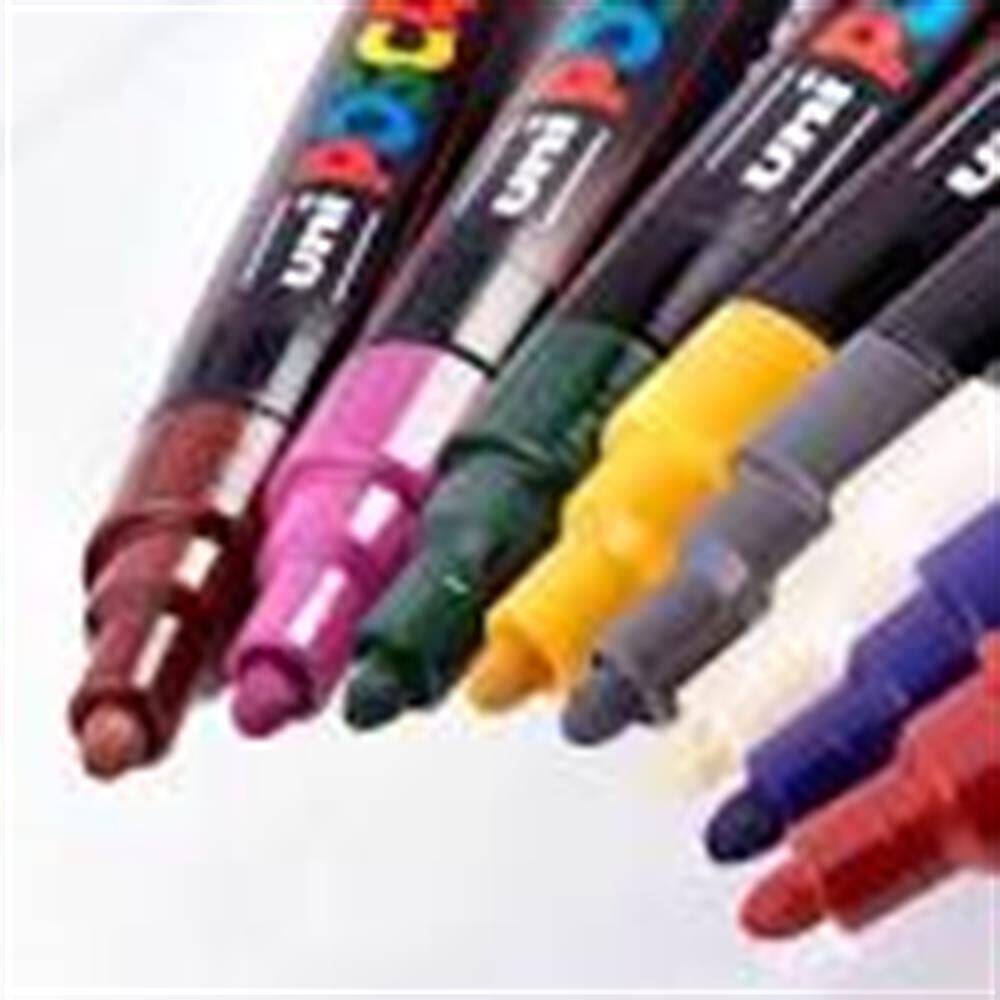 Uni Posca PC-5M 1.8-2.5 mm 8'li Koyu Renkler