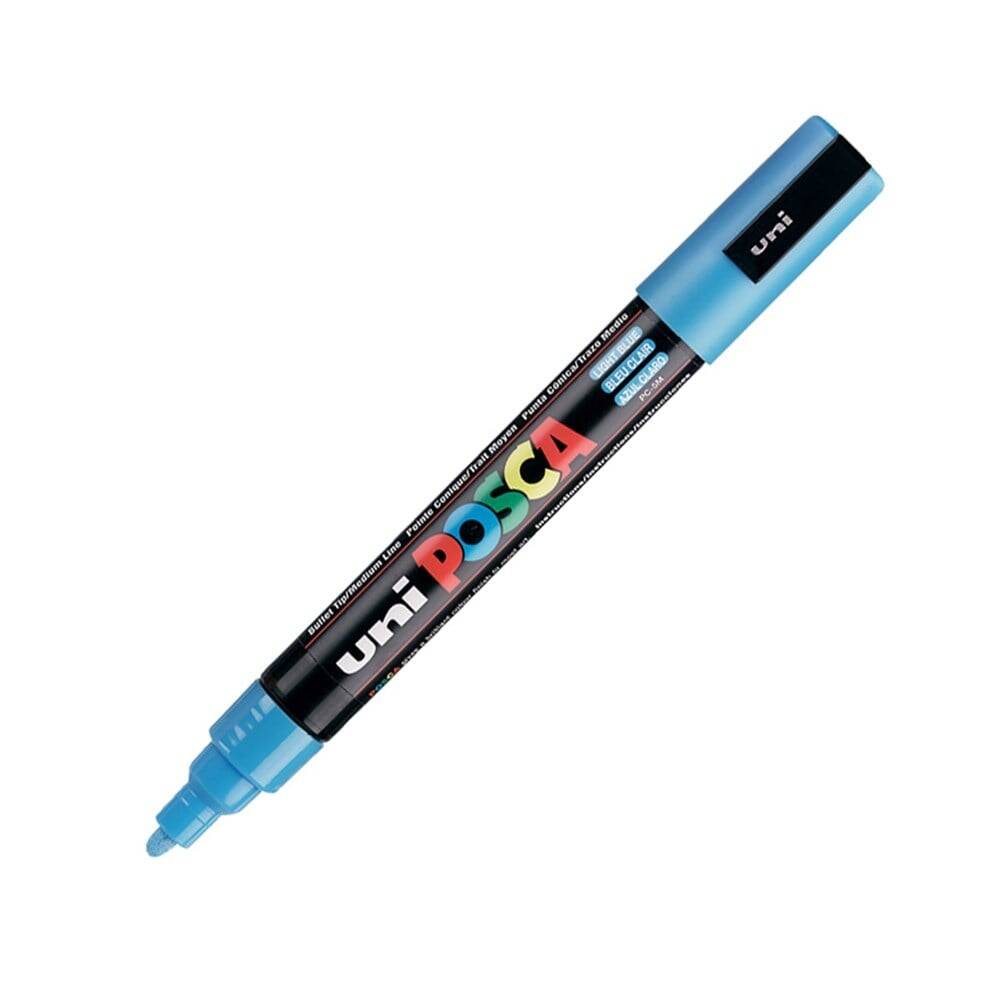 Uni Posca Pc-5M Boyama Markörü 1.8-2.5 mm Açık Mavi