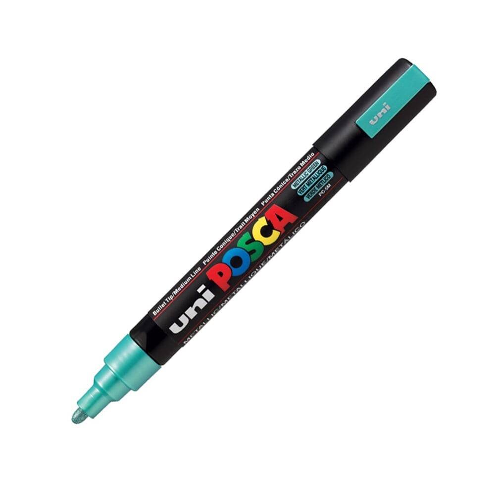 Uni Posca Pc-5M Boyama Markörü 1.8-2.5 mm Metalik Yeşil
