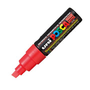 Uni Posca Pc-8K Boyama Markörü 8 mm Kesik Uç Floresan Kırmızı