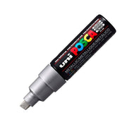 Uni Posca Pc-8K Boyama Markörü 8 mm Kesik Uç Gümüş