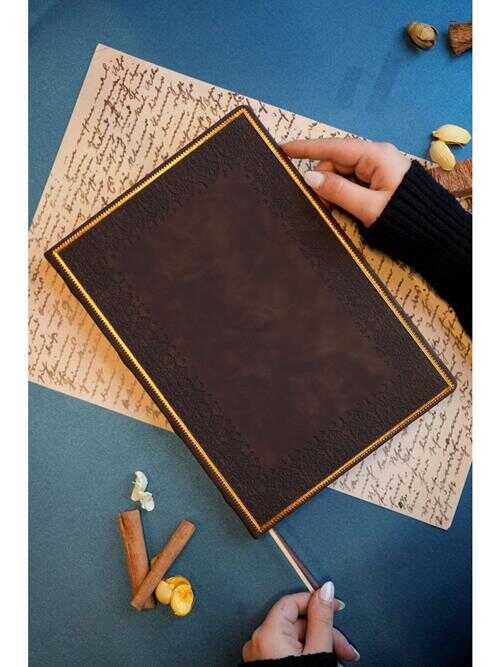 Victoria's Journals Şeref&Düğün Defteri Vintage Old Book Kutulu 20x28 cm 150 gr 192 Sayfa Kahve