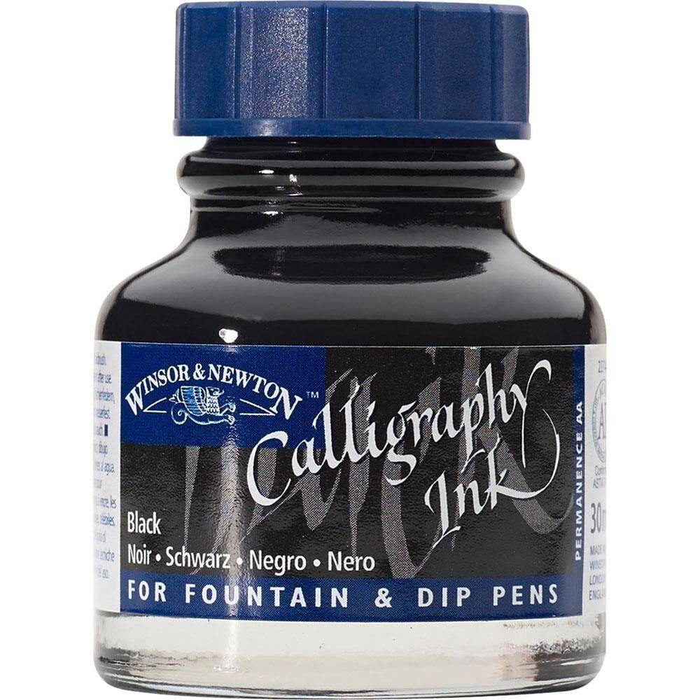 Winsor & Newton Calligraphy Ink. 30 ml Black 030