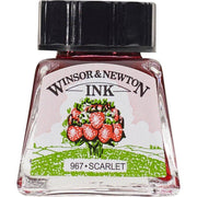 Winsor & Newton Çizim Mürekkebi 14ml Scarlet