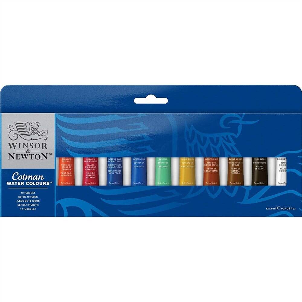 Winsor & Newton Cotman Tüp Suluboya Seti 12 x 8 ml