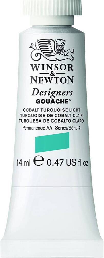 Winsor & Newton Designers Guaj Boya 14 ml Cobalt Turqoise Light 191