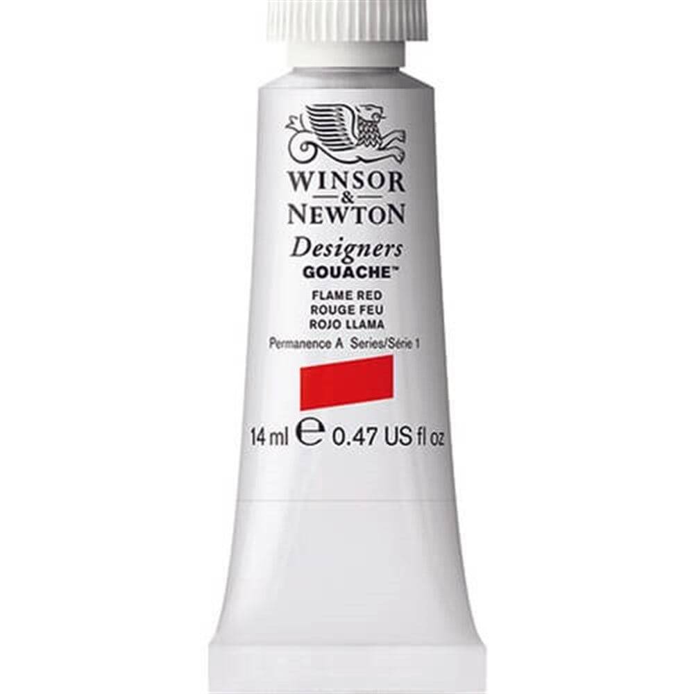Winsor & Newton Designers Guaj Boya 14 ml Flame Red 249