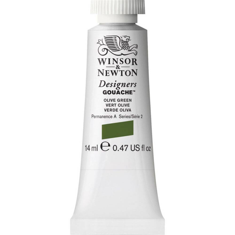 Winsor & Newton Designers Guaj Boya 14 ml Olive Green 447