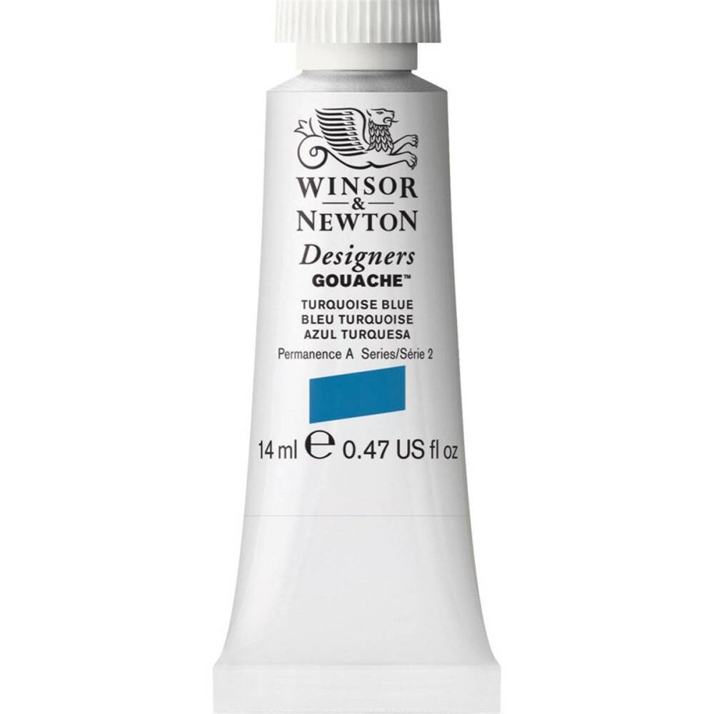 Winsor & Newton Designers Guaj Boya 14 ml Turquoise Blue 656