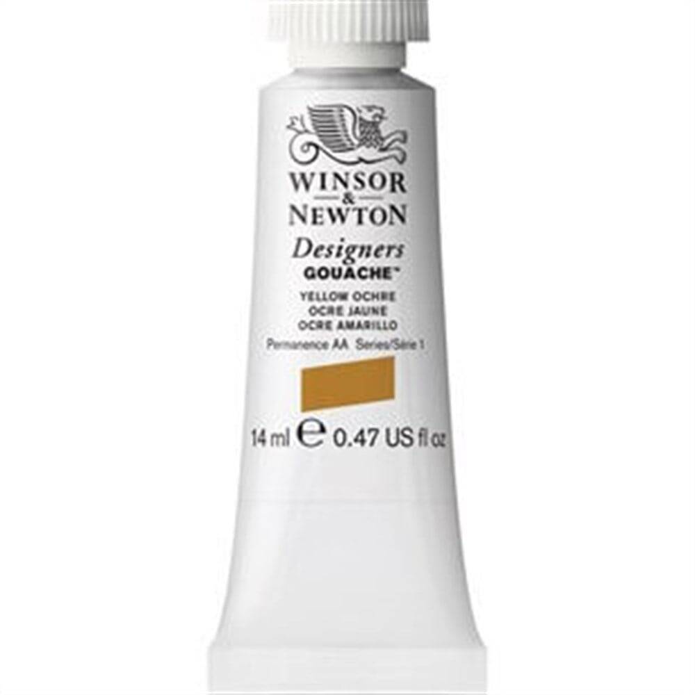 Winsor & Newton Designers Guaj Boya 14ml Yellow Ochre 744