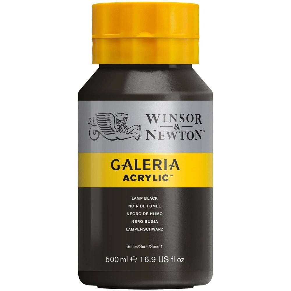 Winsor Newton Galeria Akrilik Boya 500 ml Lamp Black 337