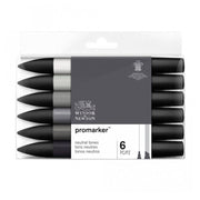 Winsor & Newton Promarker Nötür Tonlar 6 Renk