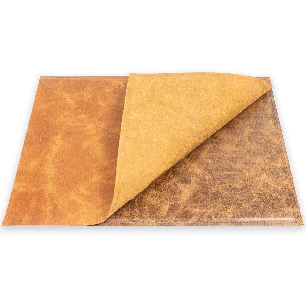 Writing Pad Hard Cover Crazy Leather 30x40 Tan