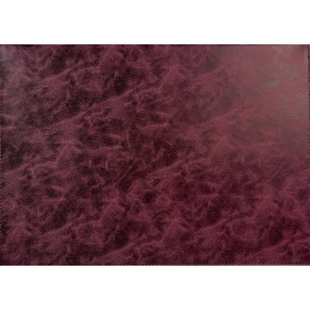 Imitation Leather Writing Pad Claret Red