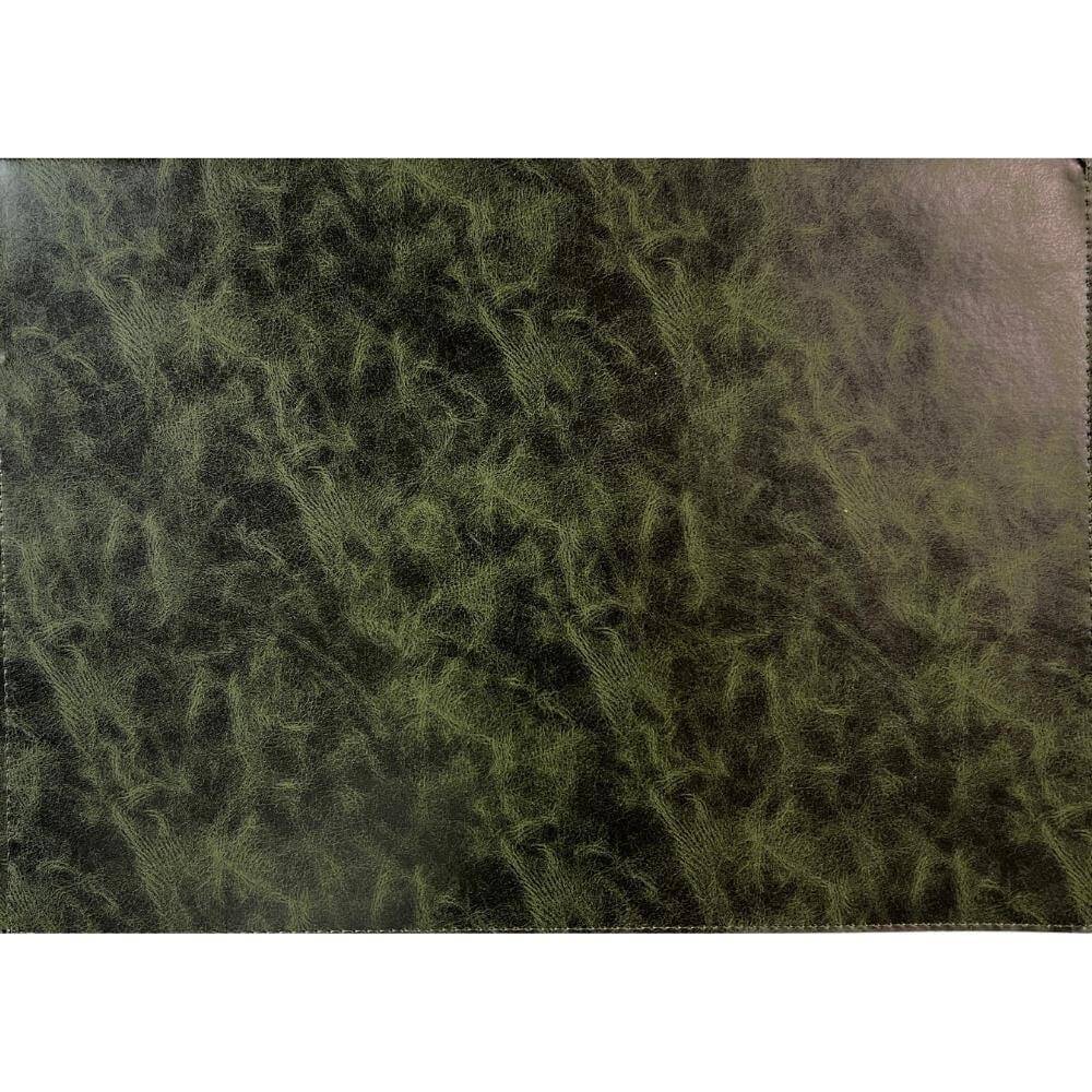 Writing Pad with Imitation Leather Insert, Khaki Green