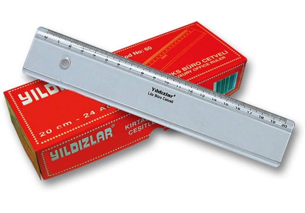 Yıldızlar Kod:060 Lüks Büro Cetveli 20 Cm