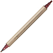Zig Çift Uçlu Yaldızlı Davetiye ve Kaligrafi Kalemi 2 mm + 3.5 mm 126 Metallic Red