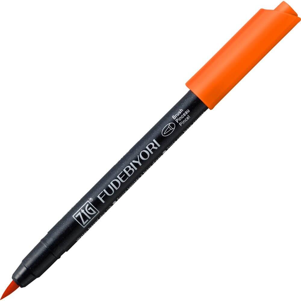 Zig Fudebiyori Brush Cbk-55n 023 Scarlet Red