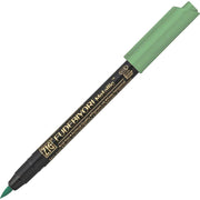 Zig Fudebiyori Metallic Brush Pen Yaldızlı Fırça Uçlu Marker Kalem 121 Green