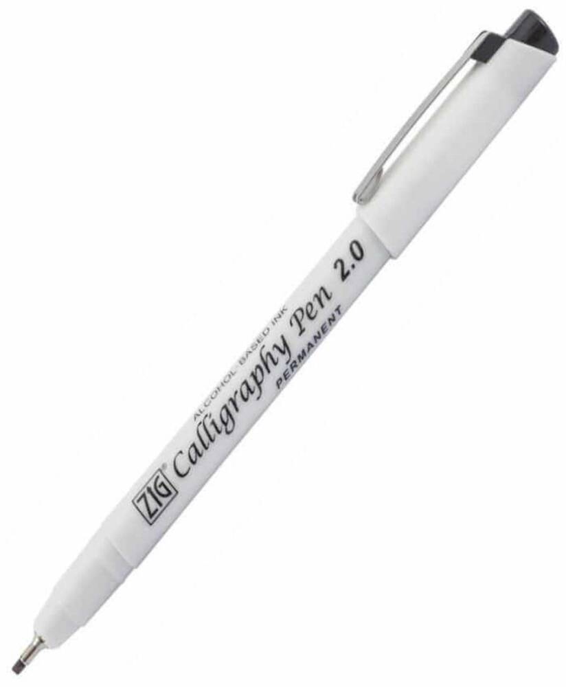 Zig Kaligrafi Kalemi Permanent Pca-210 Siyah 2.0 Mm