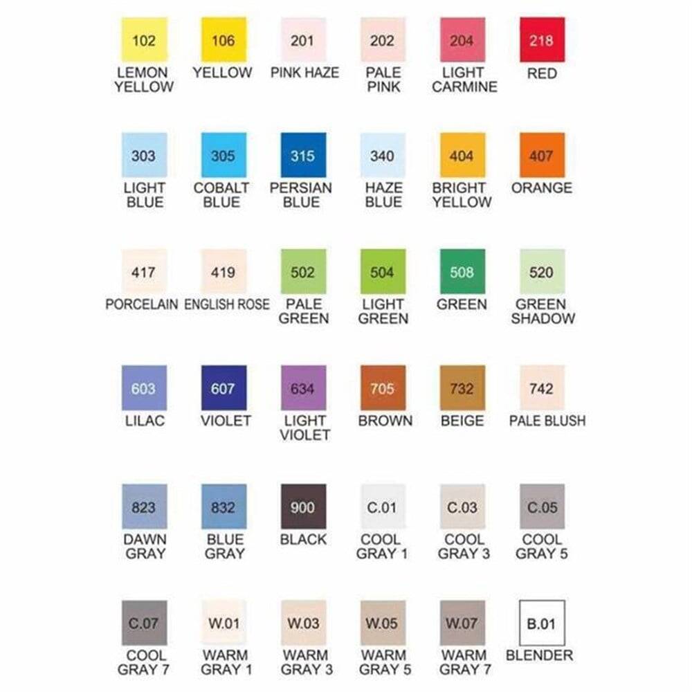 Zig Kurecolor Twin S 36lı Marker Set KC-3000