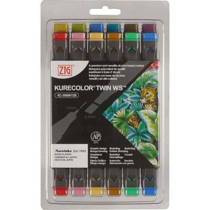 Zig Kurecolor Twin Ws 12’li Marker Seti Dull Colors