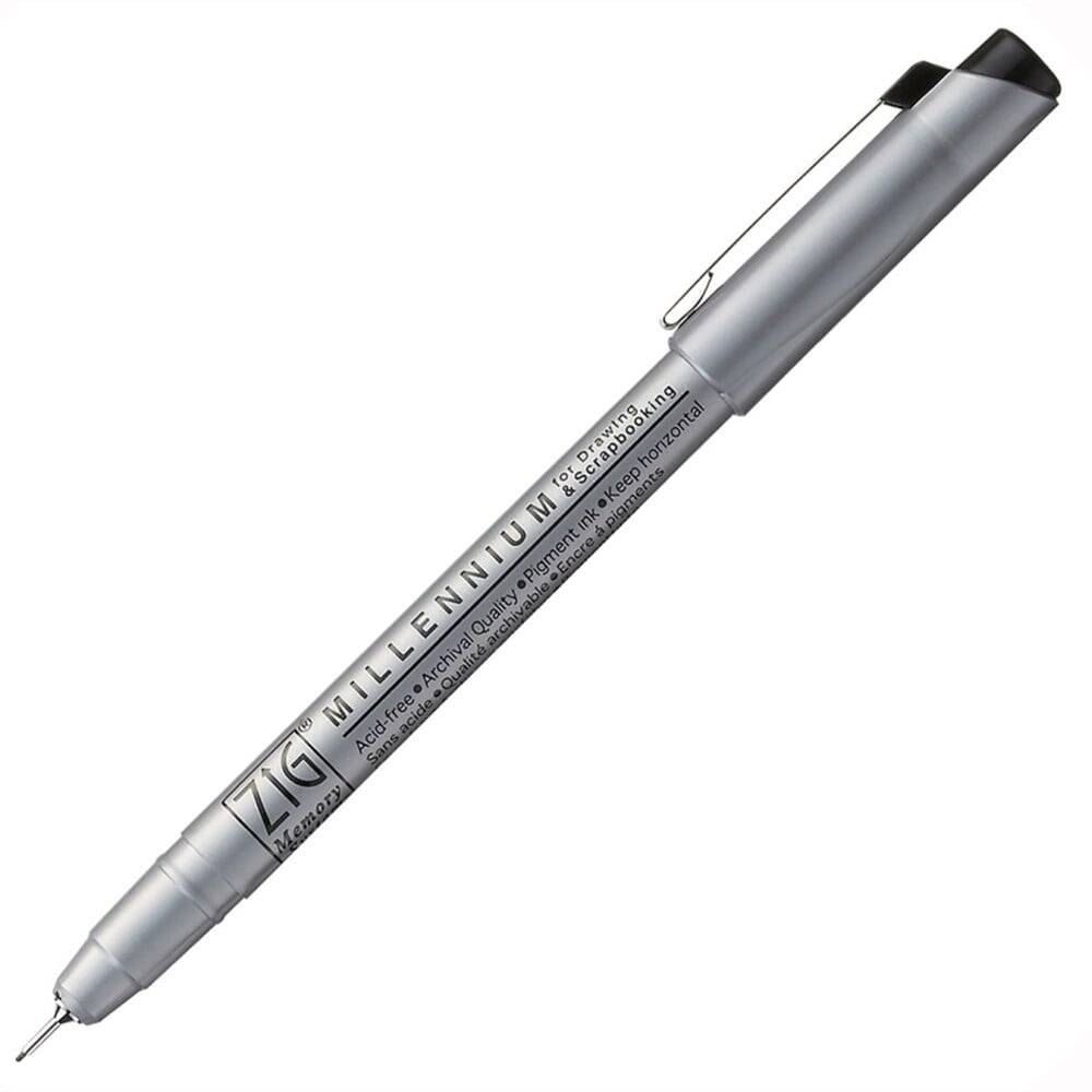Zig Millennium Teknik Çizim Kalemi 0.45 mm Pure Black 010